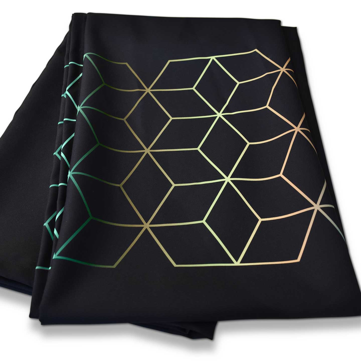 Tablecloth | Multicolored Geometry - Black
