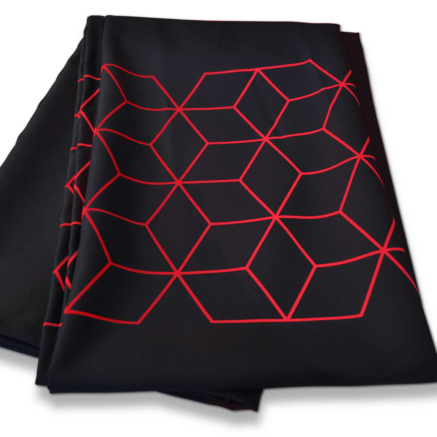Tablecloth | Red - Black Geometry