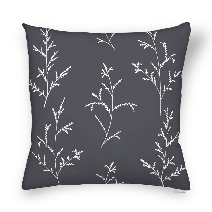 Cushion cover | Branches - Grey