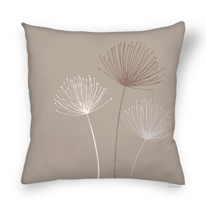 Cushion cover | Floral trio - Beige