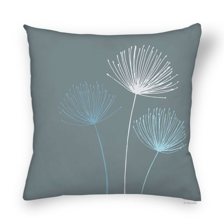 Cushion cover | Floral trio - Blue