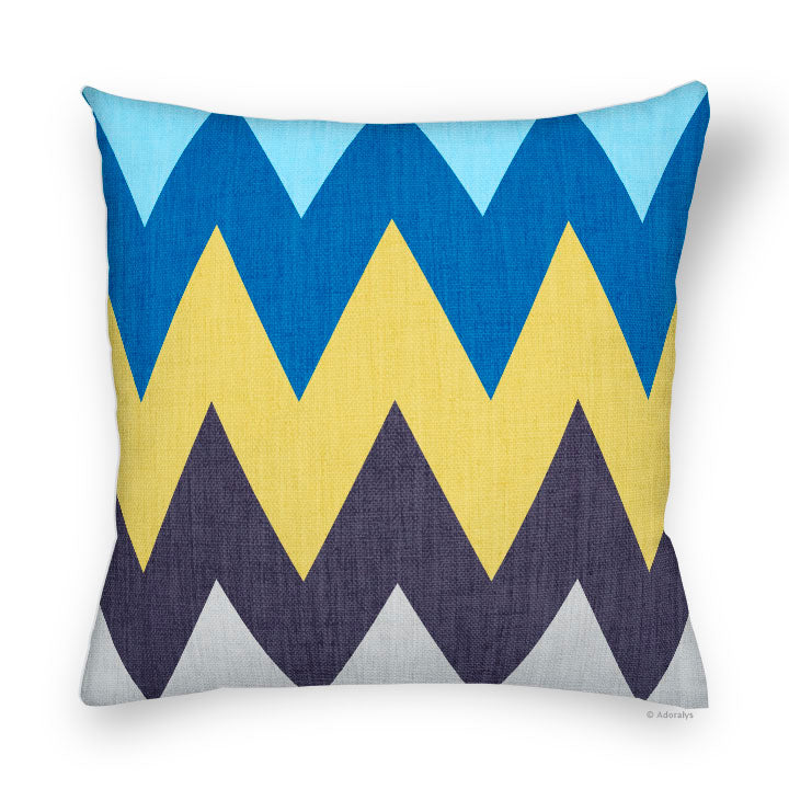Cushion cover | Large chevrons - Tricolor 1