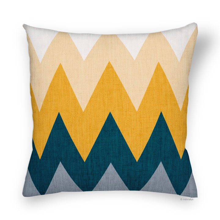 Cushion cover | Large chevrons - Tricolor 3