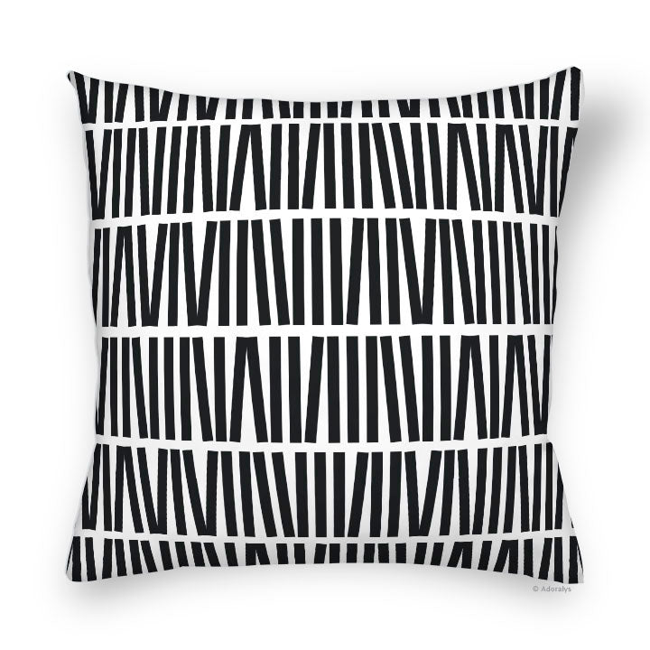 Cushion Cover | Sticks - Black and White