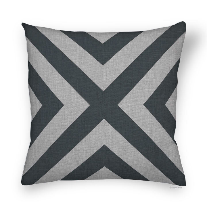 Cushion Cover | Thin Herringbone - Grey