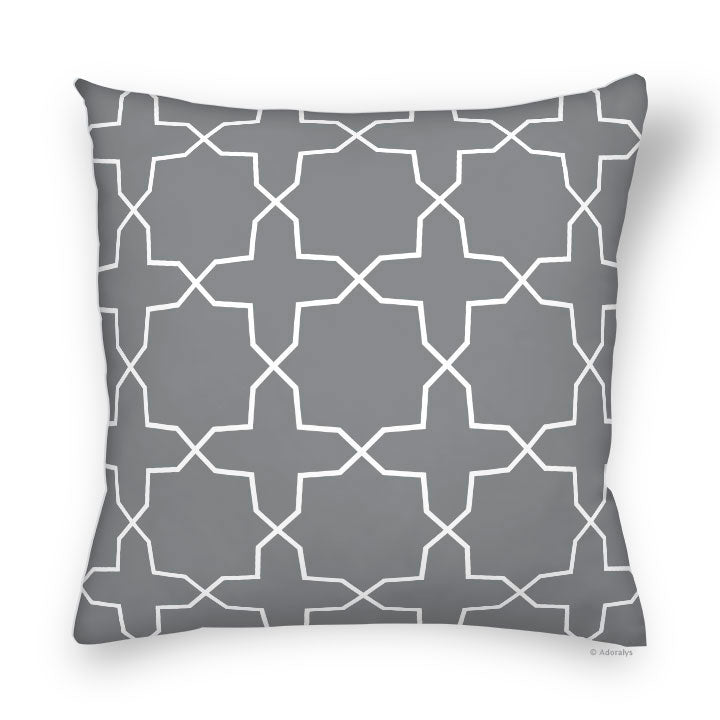 Cushion Cover | Aligned Stars - Grey