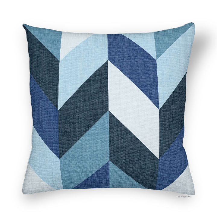 Cushion Cover | Large Arrowheads - Blue