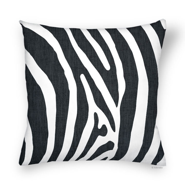 Cushion cover | Zebra 4 - Black and white