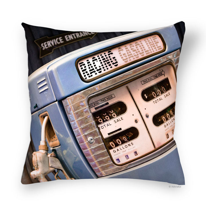 Cushion Cover | Gas Pump - Blue