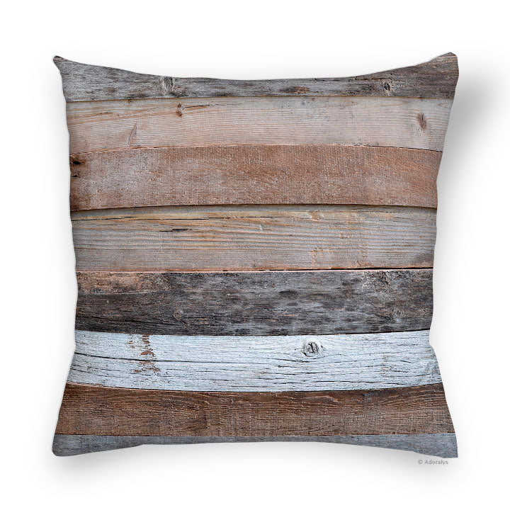 Cushion cover | Old planks - Brown