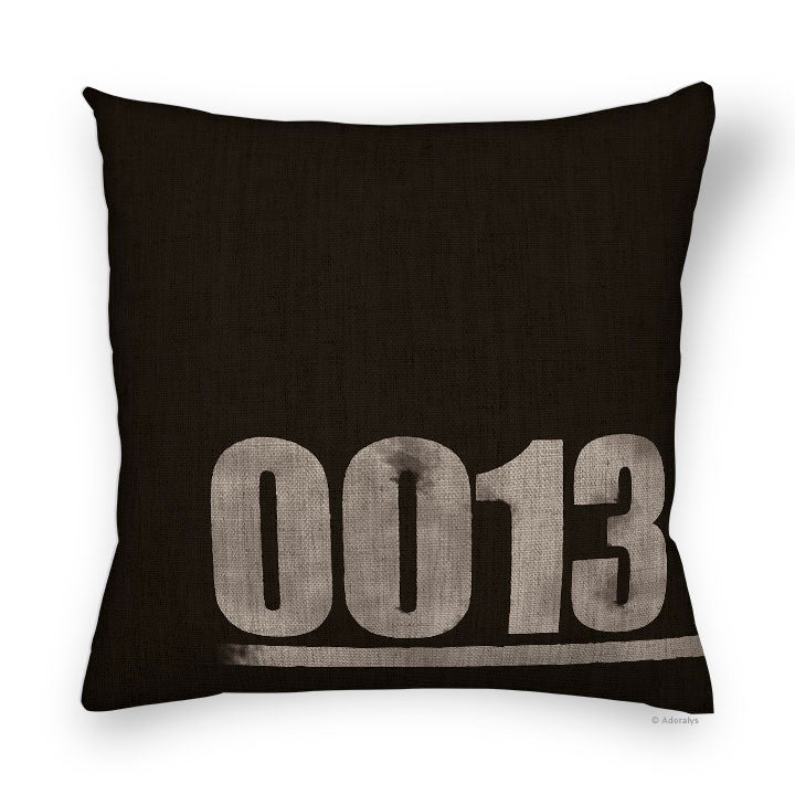 Cushion cover | Number 13 - Black and beige