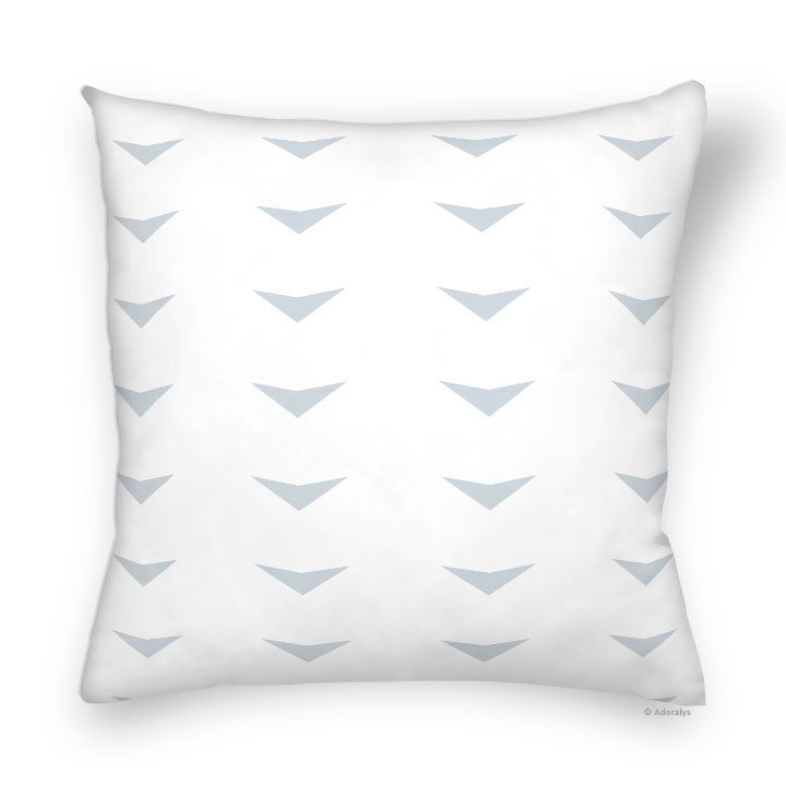 Cushion Cover | Arrowheads - White and Grey