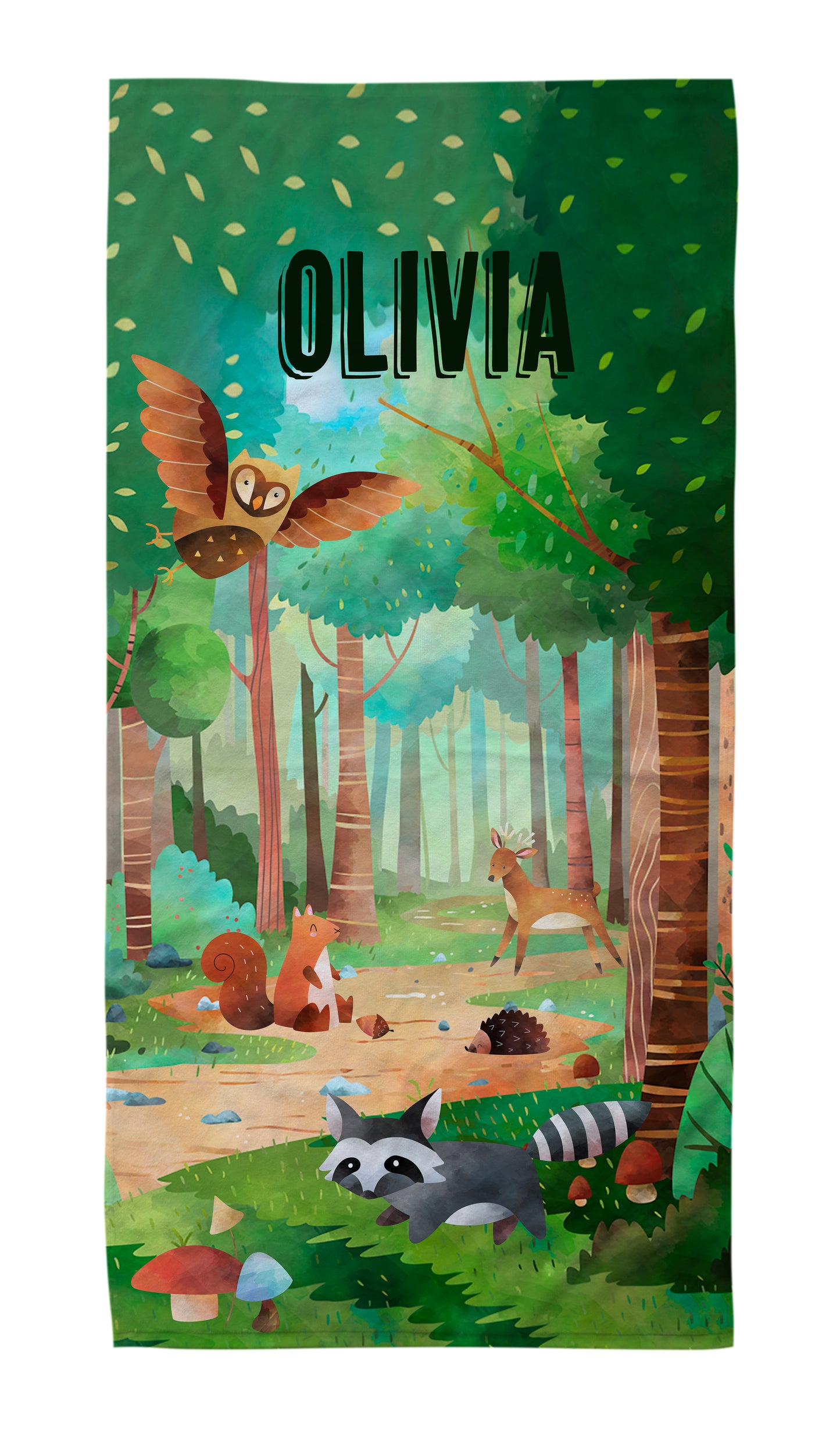 Serviette personnalisée | Forêt