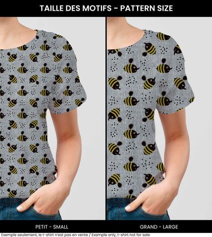 Fabrics | Bees with textured background
