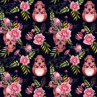 Fabrics | Skulls and Flowers