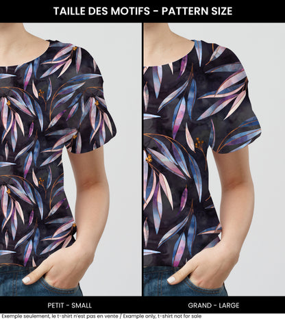 Fabrics | Eucalyptus Branches - Dark Grey