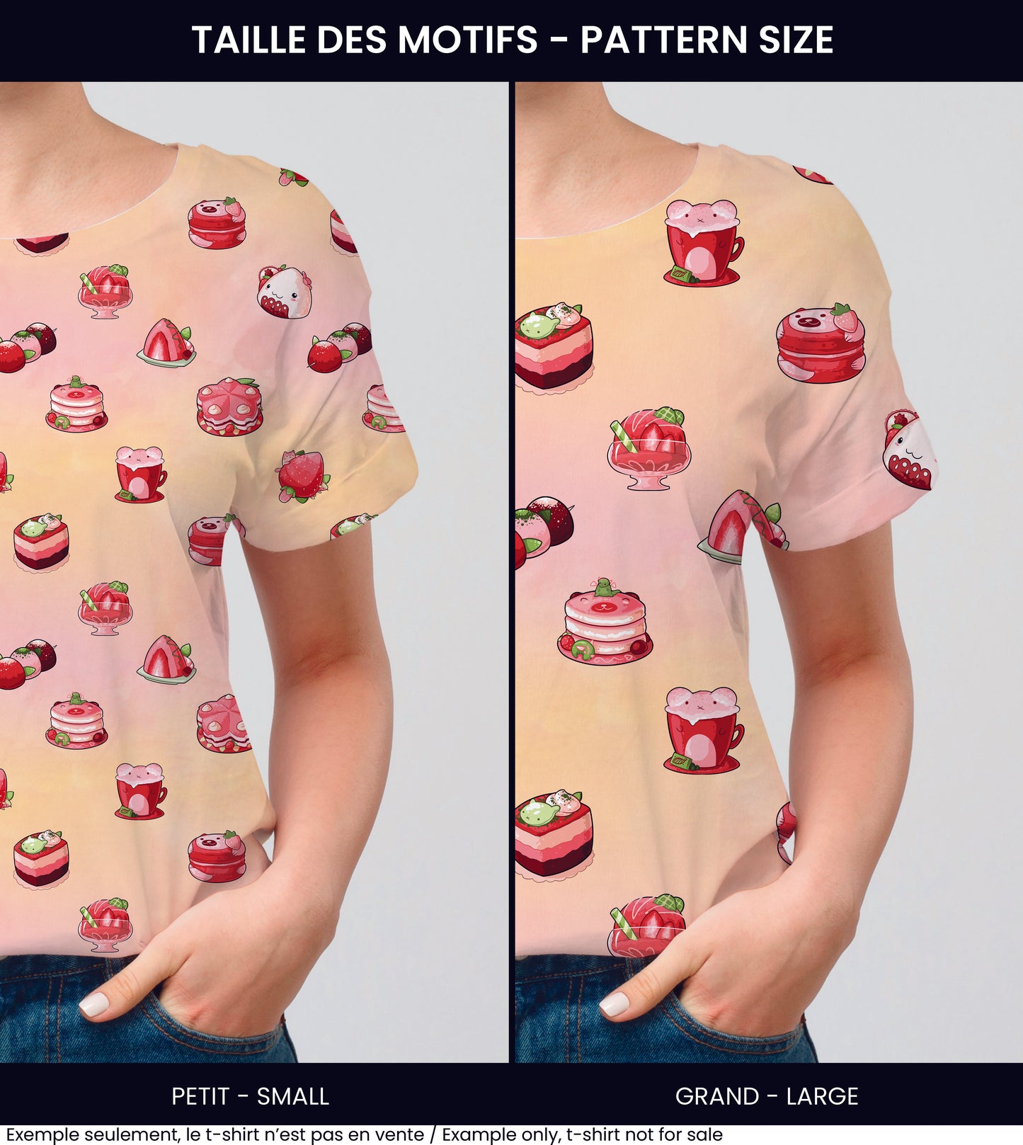 Tissus | Dessert de fraises