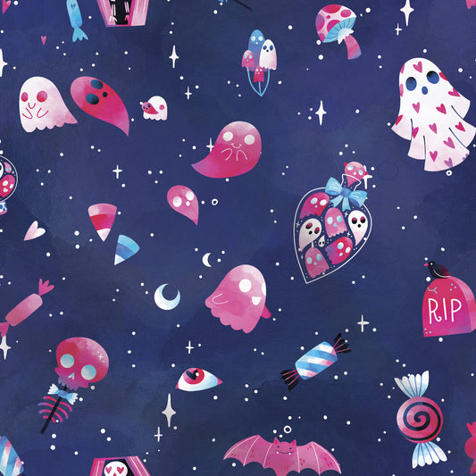 Tissus | Halloween en rose