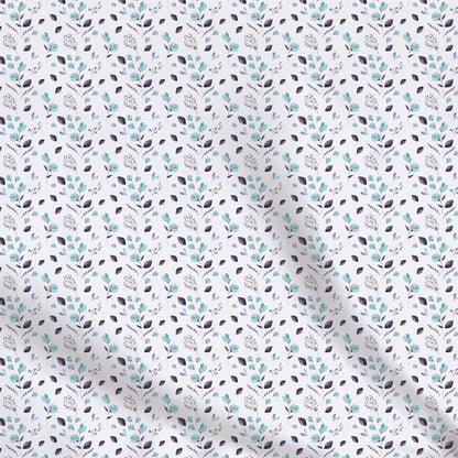Fabrics | Mini azure foliage