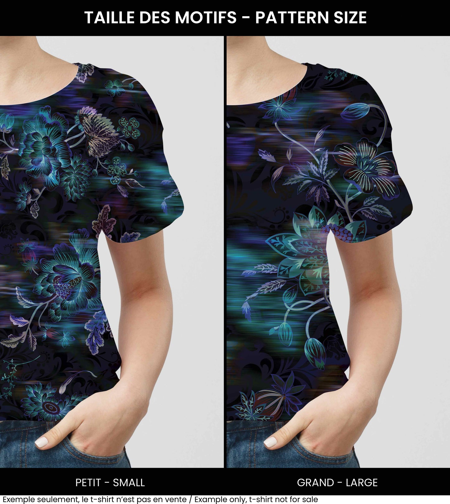 Fabrics | Purple and yellow watercolor flowers
