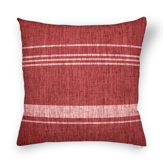Housse de coussin | Lignes transversales - Rouge