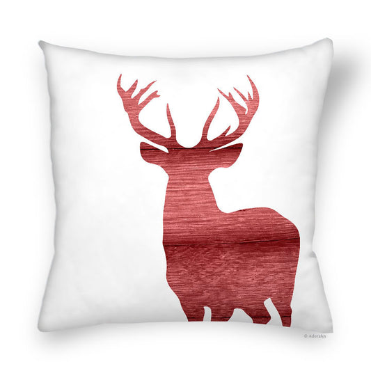 Cushion Cover | Deer Silhouette 1- Red