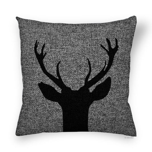 Cushion Cover | Deer Silhouette 3 - Grey