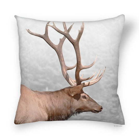 Cushion cover | Caribou in profile - Colors