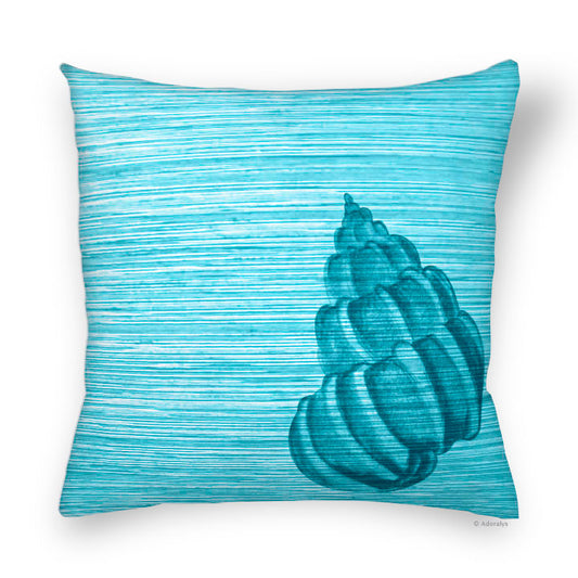 Cushion cover | Corner shell - Turquoise