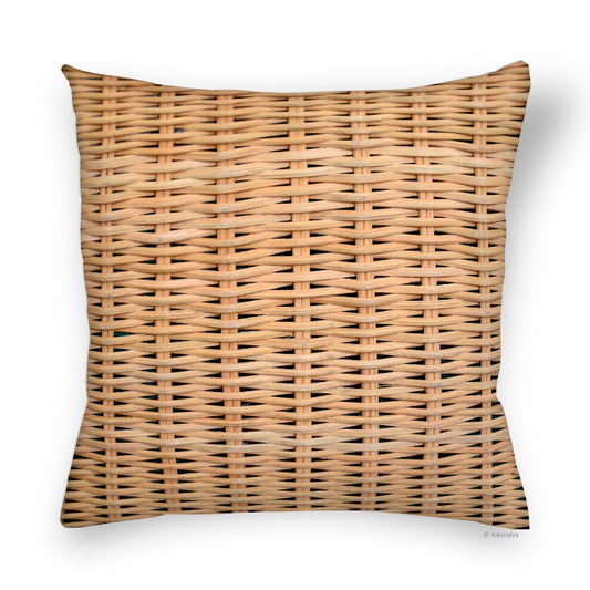 Cushion cover | Wicker basket - beige