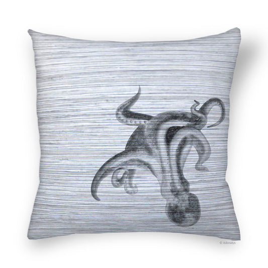 Cushion cover | Octopus - gray