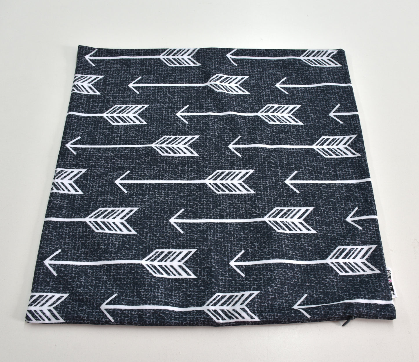 Cushion cover 18x18 - Canvas | Multi-arrows - Grey