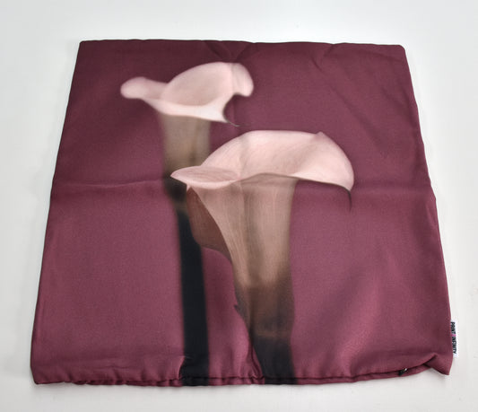 Cushion cover 18x18 - Crepe | Calla - Burgundy