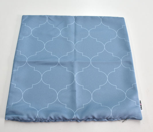 Cushion cover 18x18 - Crepe | Moroccan pattern - Blue