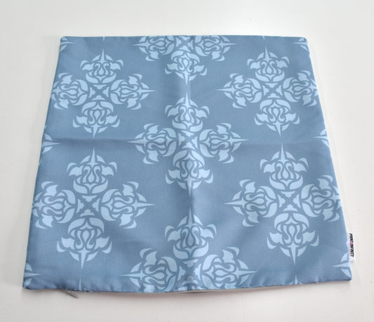 Cushion cover 18x18 - Crepe | Foliages - Blue