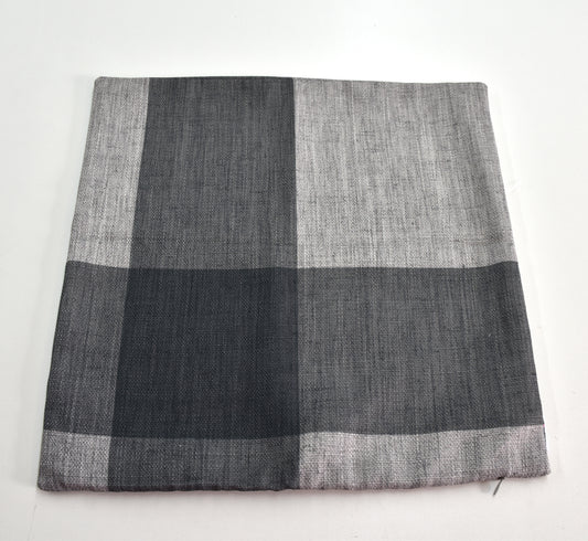 Cushion cover 18x18 - Polycube | Large cross - Warm gray