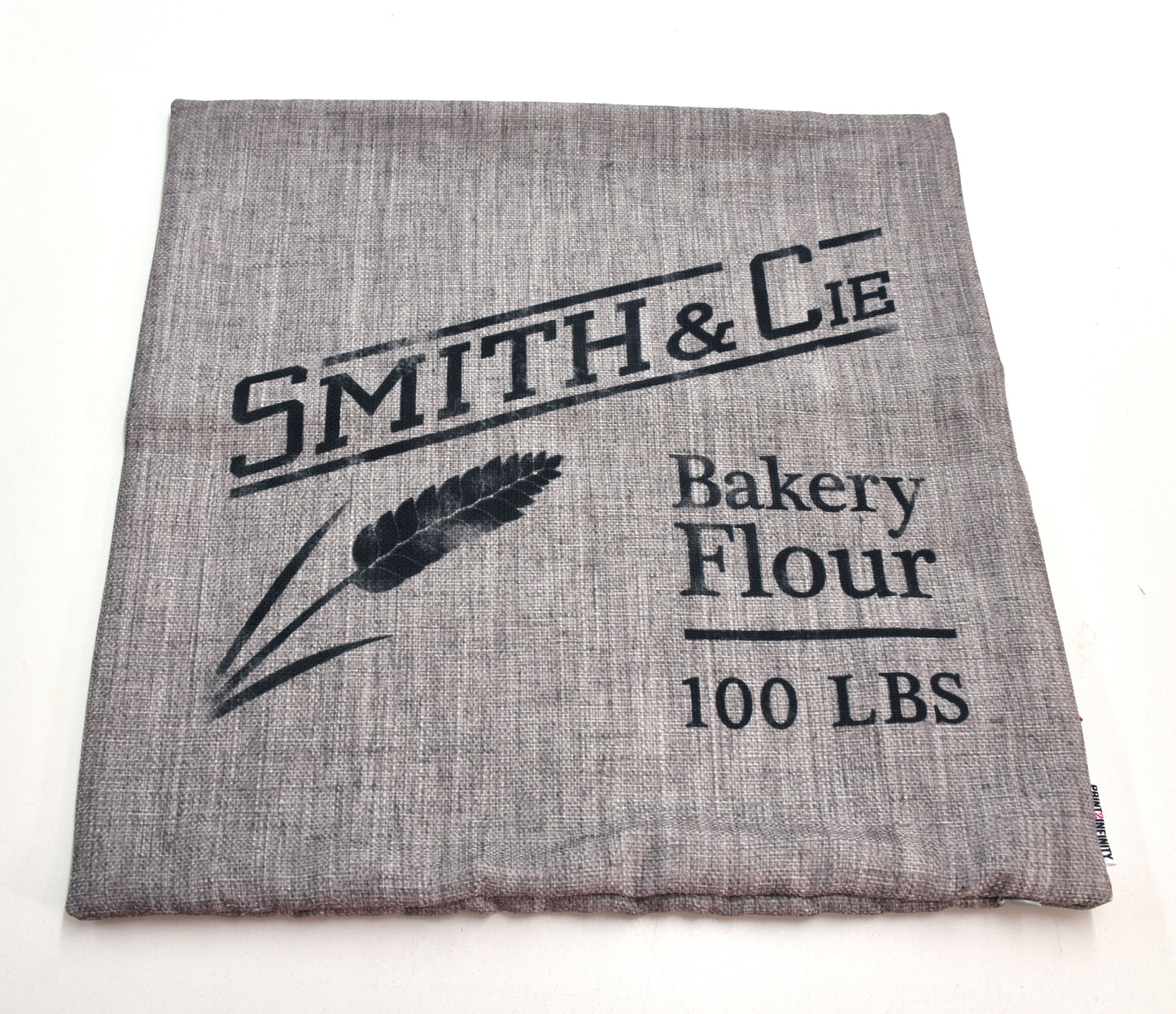 Cushion cover 18x18 - Polycube | Bakery Flour - Grey