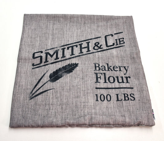 Cushion cover 18x18 - Polycube | Bakery Flour - Grey