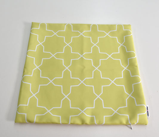 Cushion cover 18x18 - Polycube | Aligned stars - Green