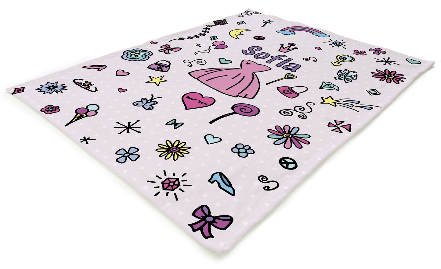 Couverture personnalisable | Princesse - mauve