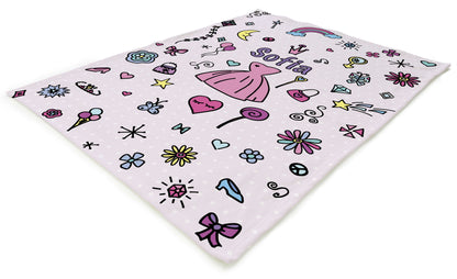 Couverture personnalisable | Princesse - mauve