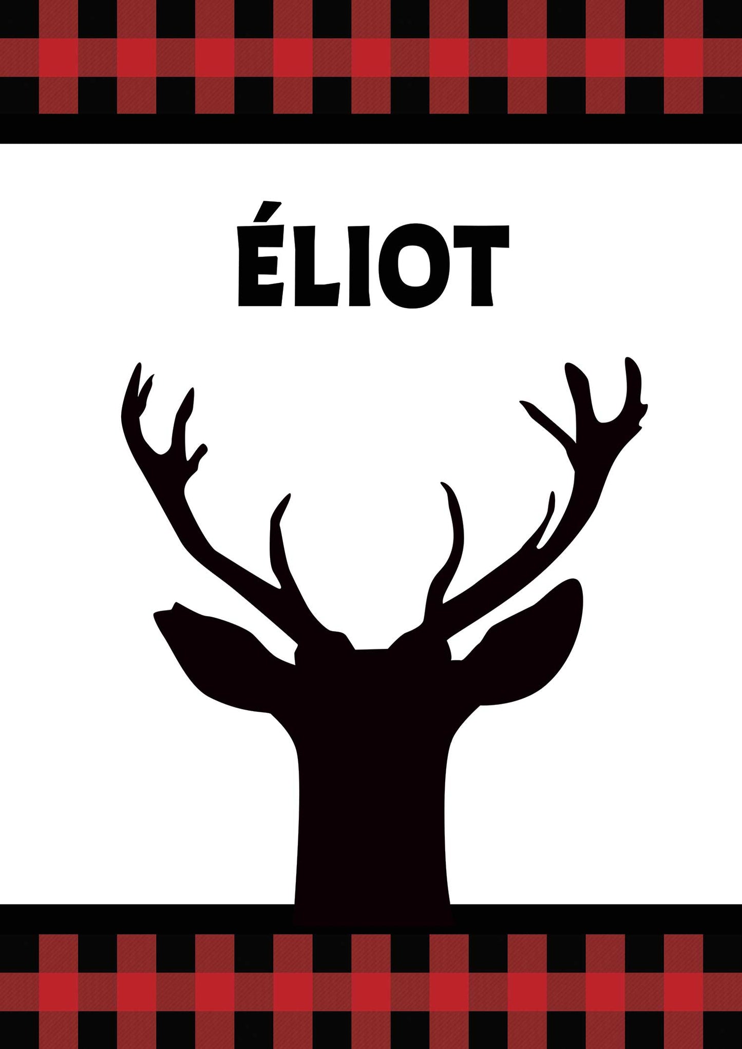 Couverture personnalisable | Tête de cerf