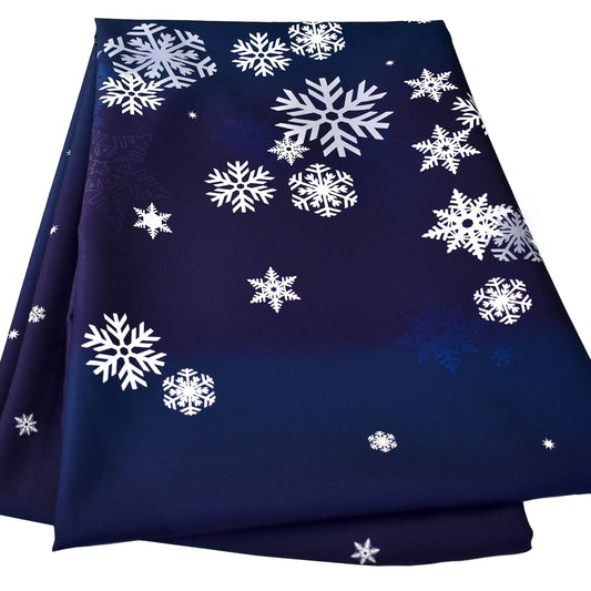 Nappe | Flocons - bleue