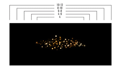 Tablecloth | Golden Lights - Black