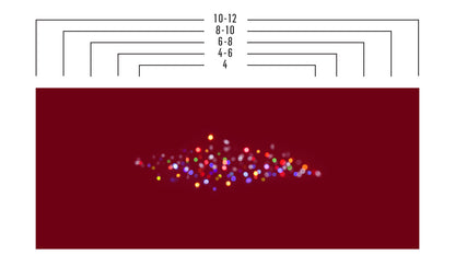 Tablecloth | Multicolored Lights - Red
