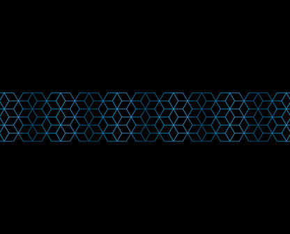 Tablecloth | Blue Geometry - Black