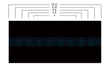 Tablecloth | Blue Geometry - Black