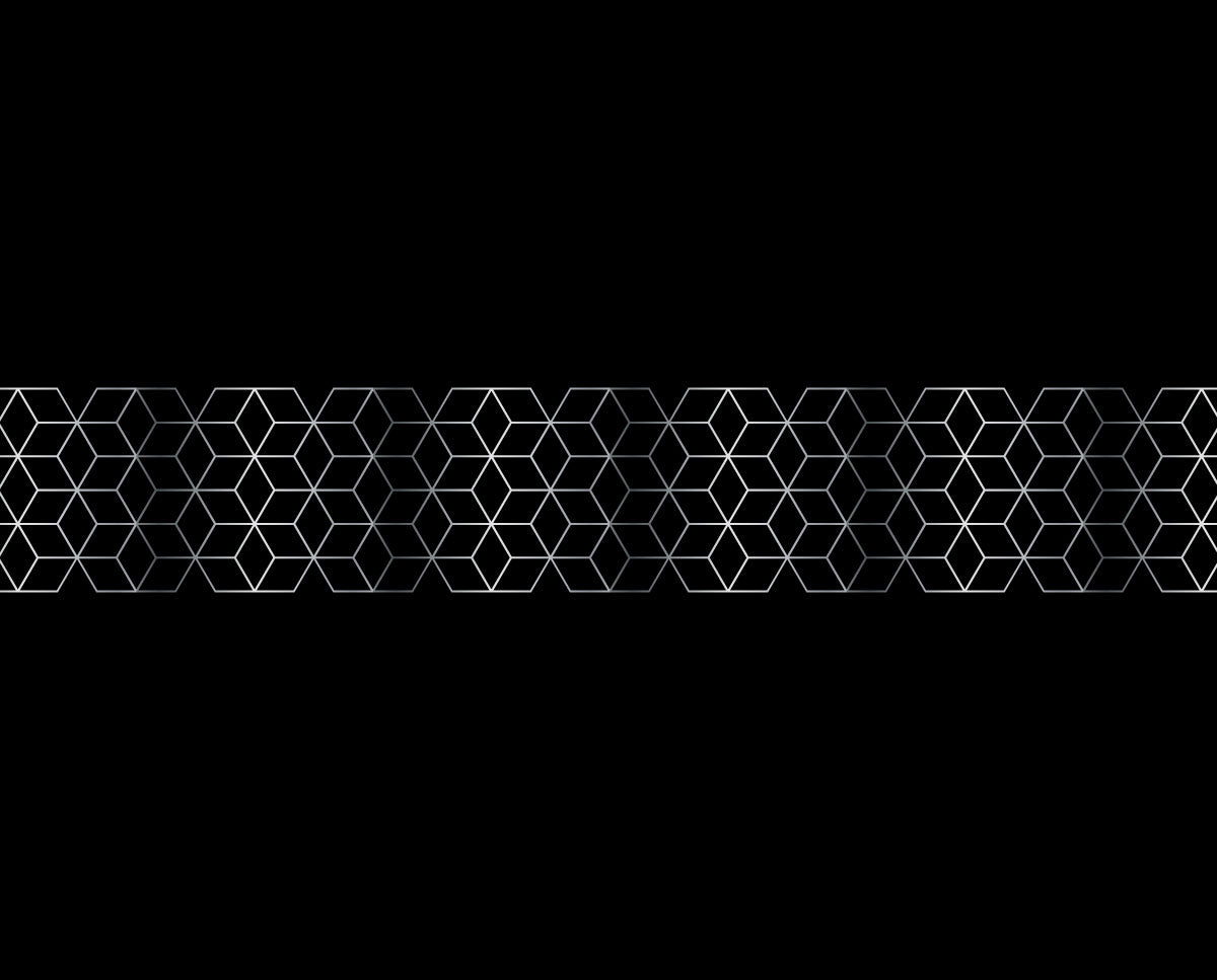 Tablecloth | Silver Geometry - Black