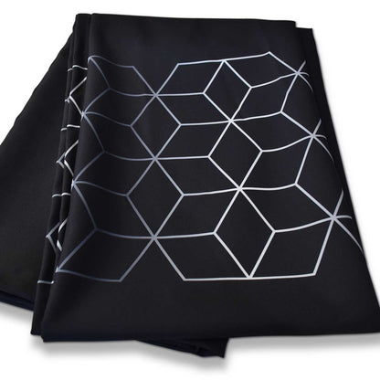 Tablecloth | Silver Geometry - Black
