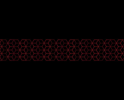 Tablecloth | Red - Black Geometry